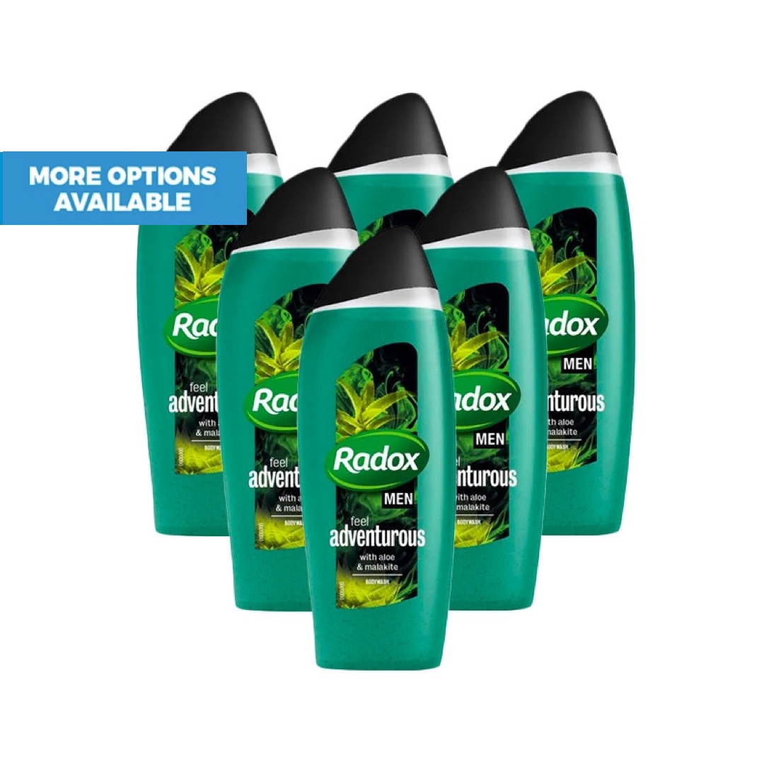 Pack of 6 400ml Shower Gel