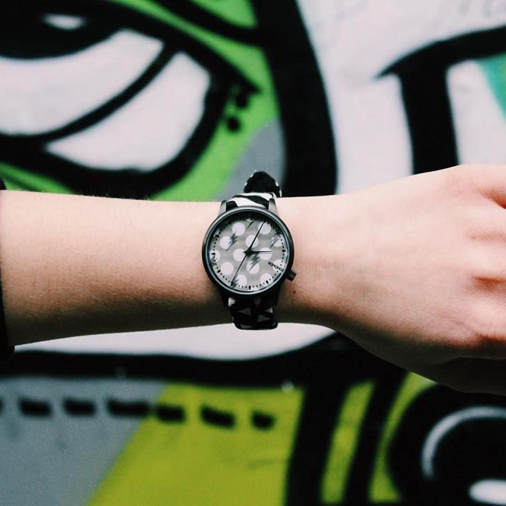 Estelle Black & White Watch 
