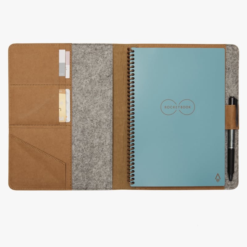 Teal with brown cover