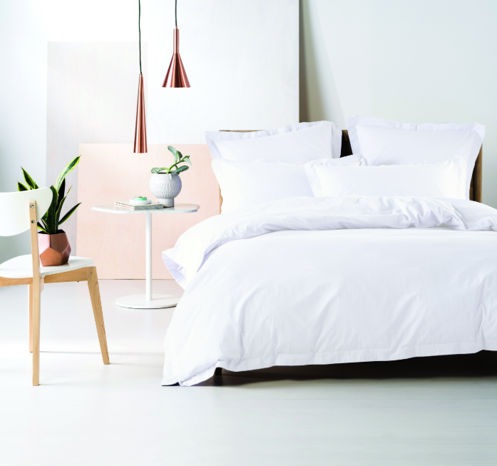 250 Thread Count White Duvet Set (with Standard Pillowcase/s)