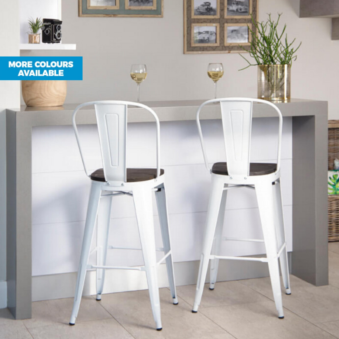 Metal Bar Chair  - 77cm Seat Height