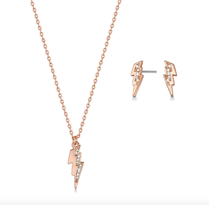 Tropical Delight Lightning Necklace & Earring Set with Swarovski Crystals