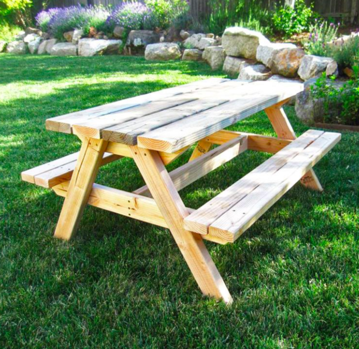 Kiddies Solid Pine Picnic Table