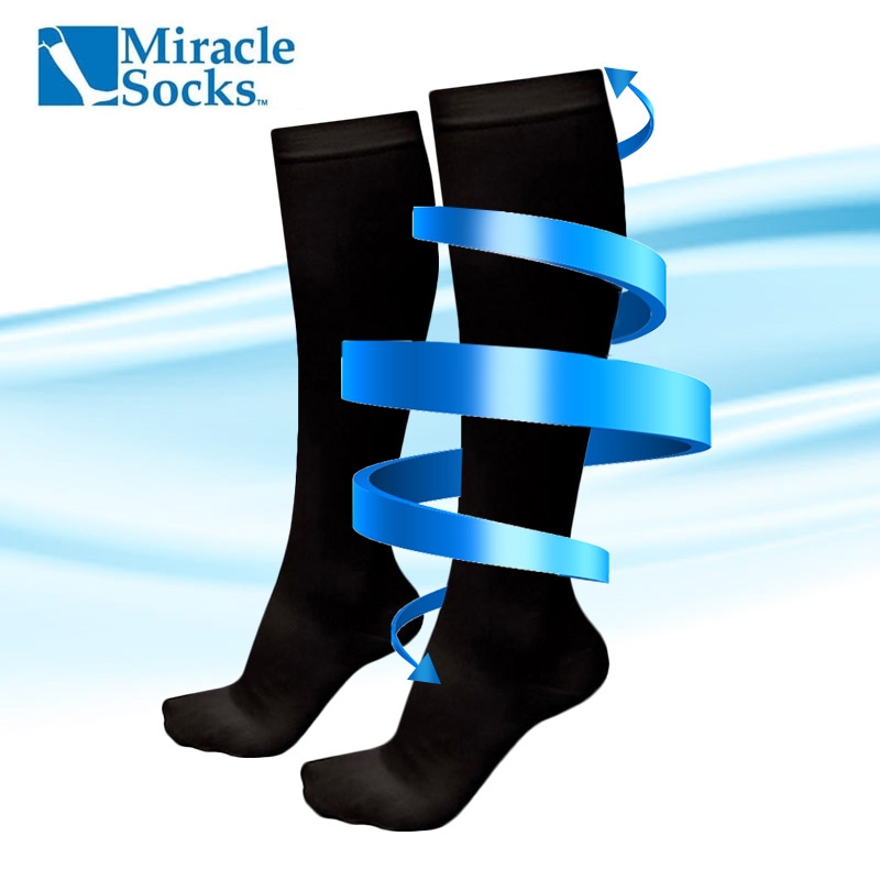 2 Pairs of  Anti-Fatigue Unisex Compression Socks