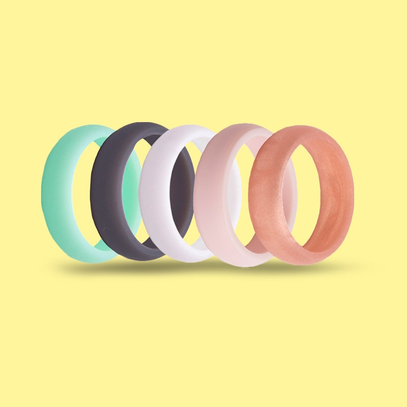 Pack of 5 Women's Original Silicone Rings