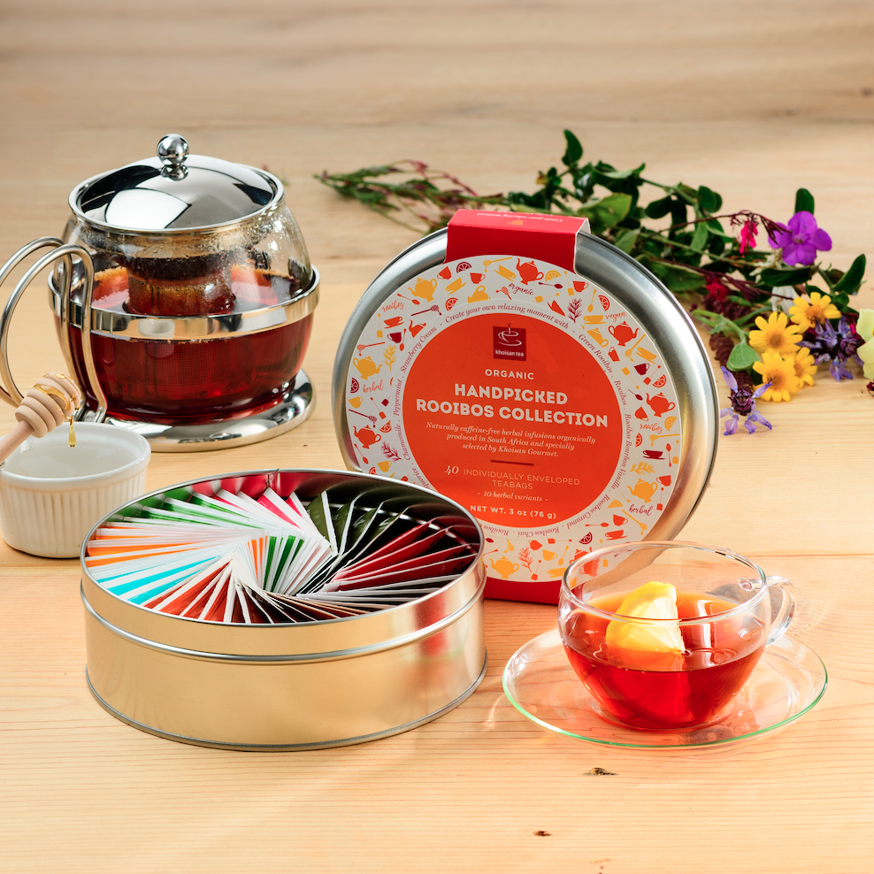 Organic Handpicked Rooibos Collection Gift Tin