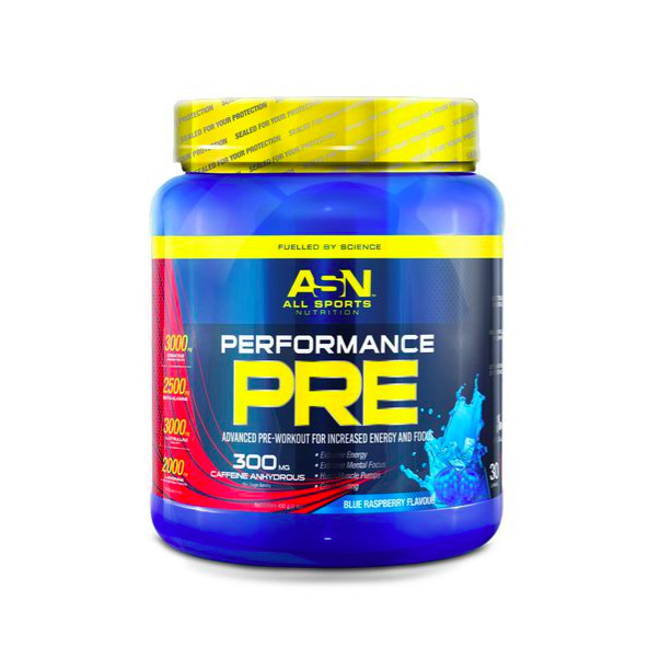 450g Advanced Pre-Workout for Increased Energy in Blue Raspberry Flavour