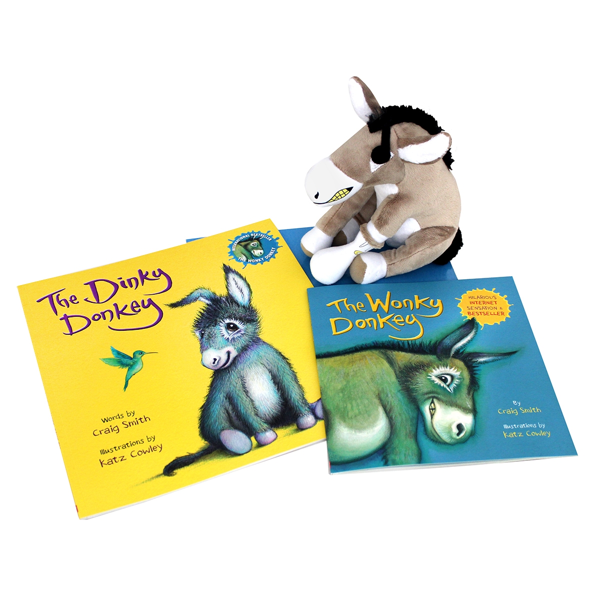 The Wonky Donkey & Dinky Donkey Books & Plush Toy Set
