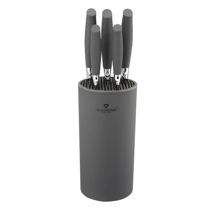 6-Piece Non Stick Coating Knife Set with Cylinder Stand