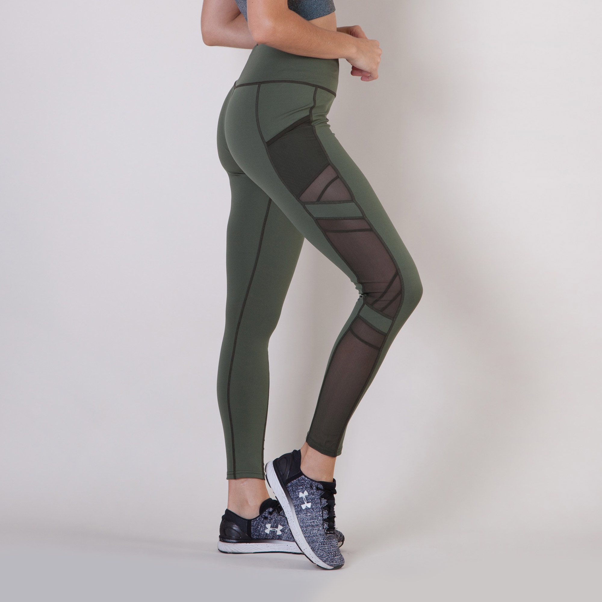 Luna High Waisted 4-Way Stretch Long Compression Tights
