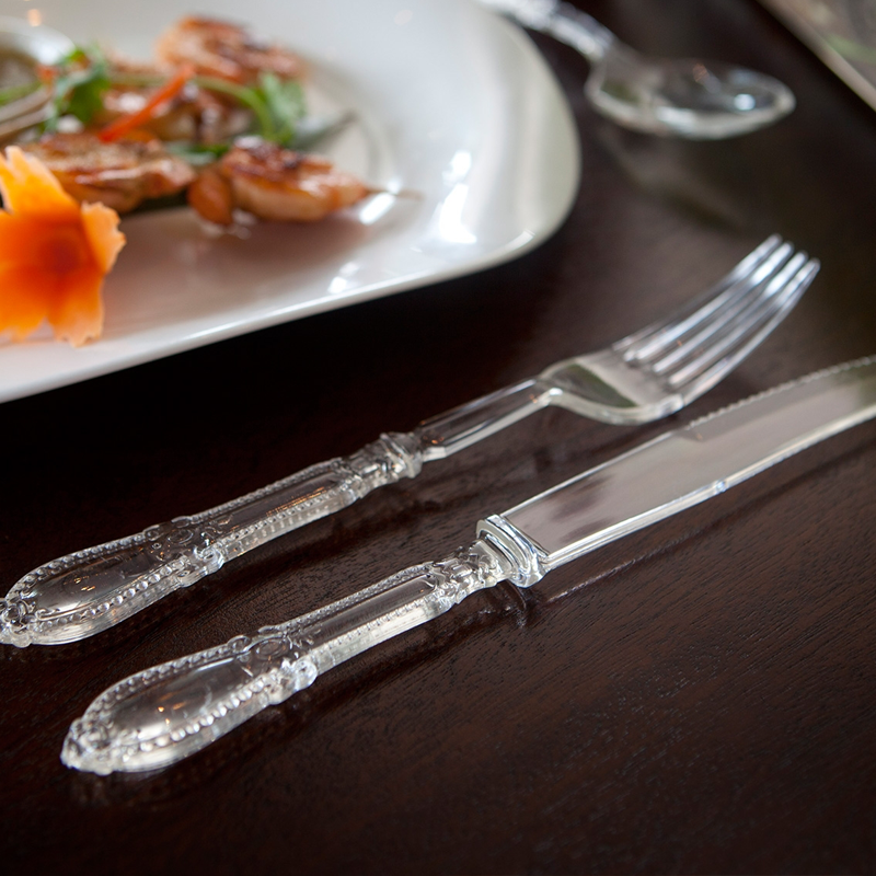 24-Piece Antique Plastique Cutlery Set
