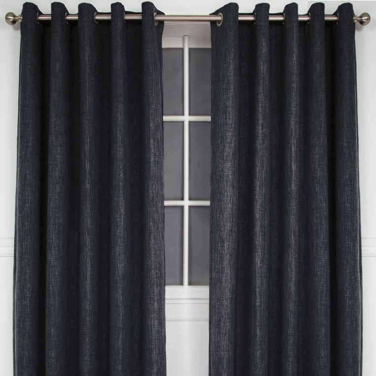 Amalfi Taped or Eyelet Block Out Woven Curtains