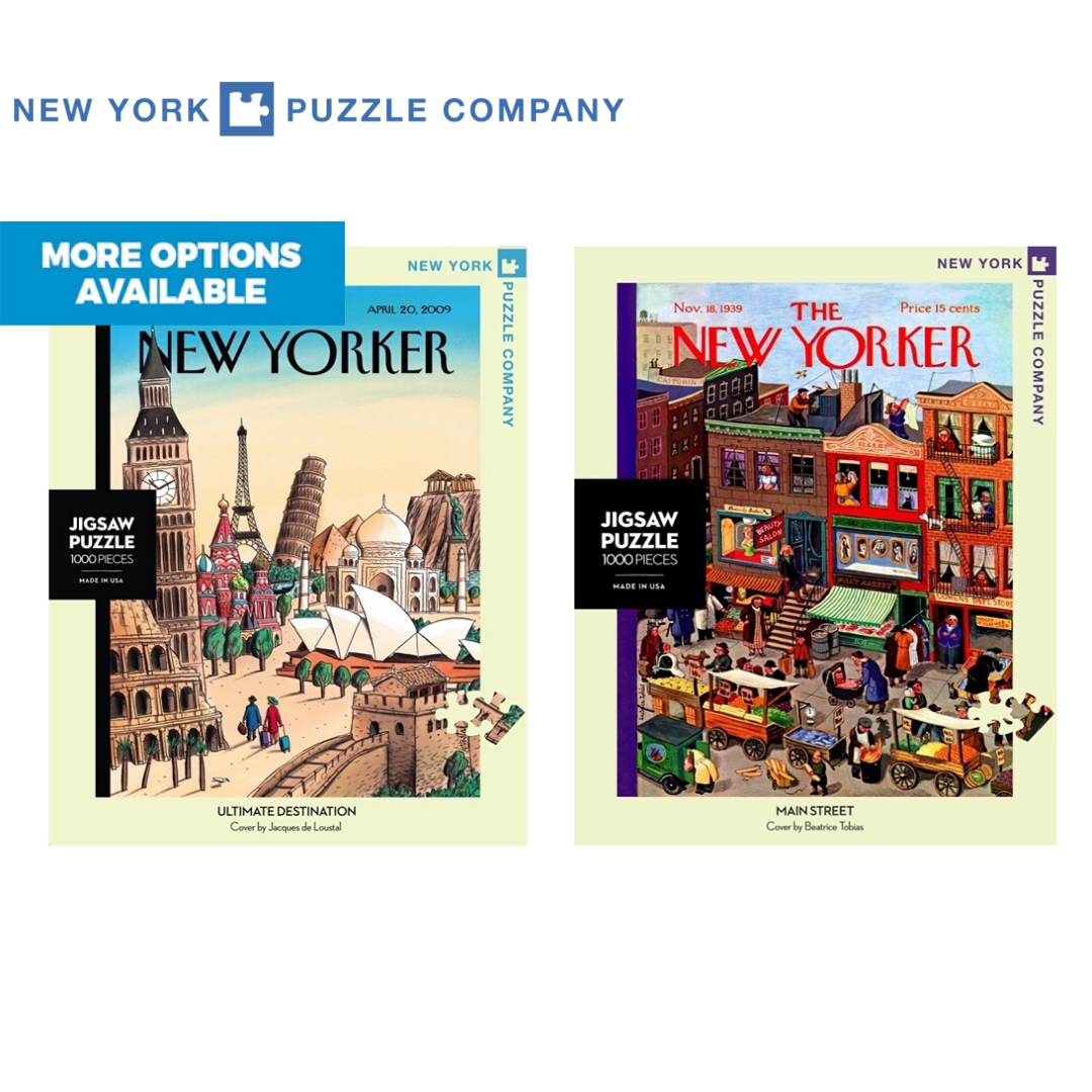 Pack of 2 1000 Piece New Yorker City Puzzles (Multiple Options Available)