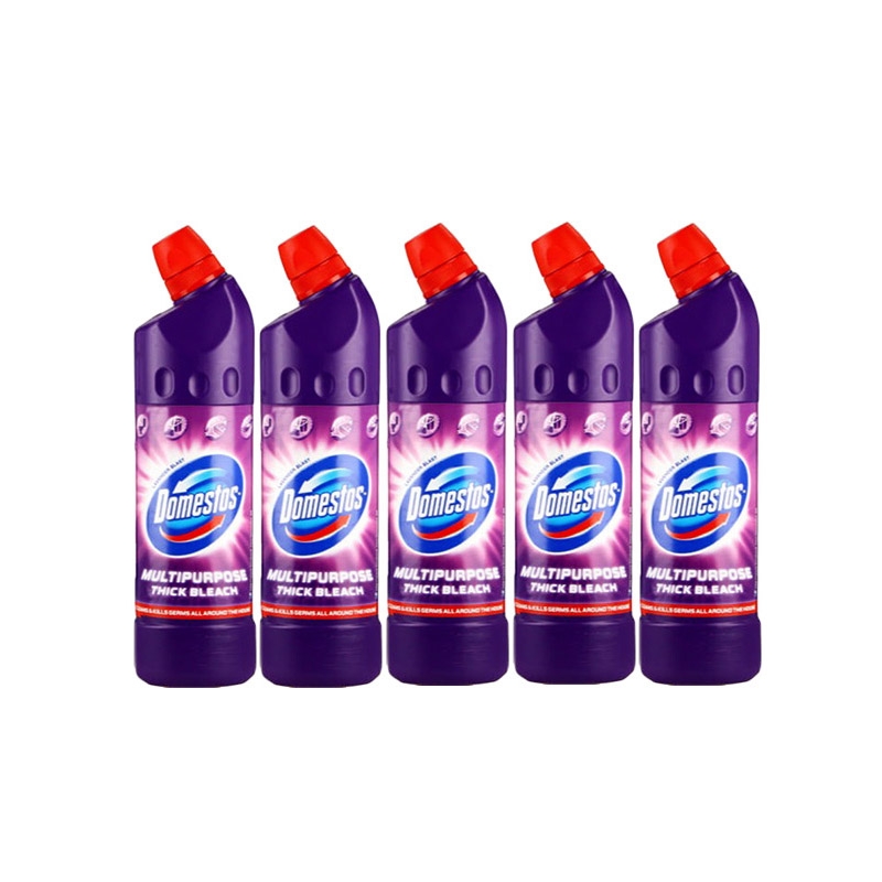 Pack of 5 750ml Multi-Purpose Thick Bleach