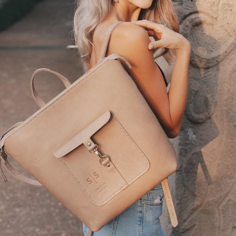 Ladies Genuine Leather Backpack