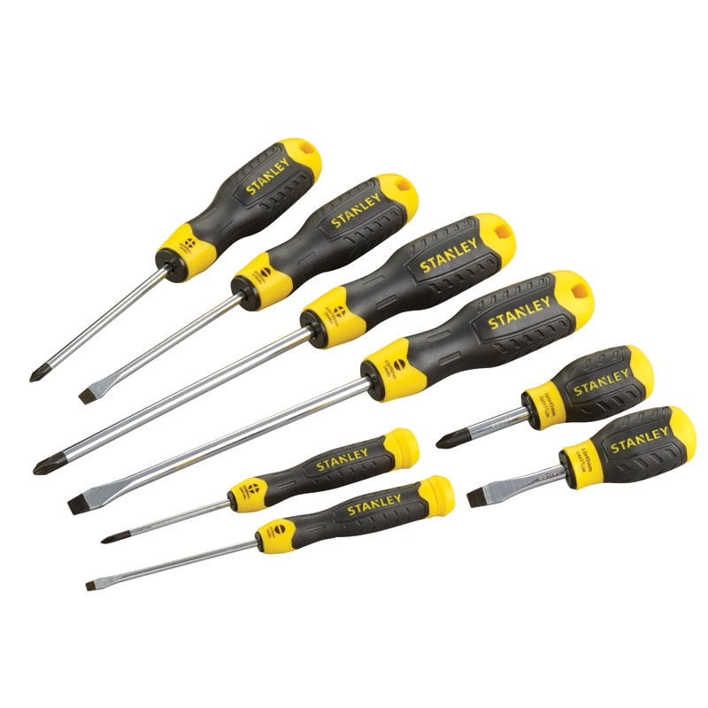 8-Piece Cushion Grip Screwdriver Flared Philips Set