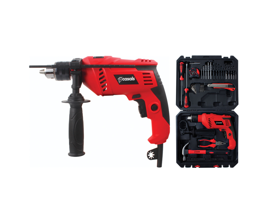 600W Variable Speed Impact Drill with 50pc Accessory Set (Model: ID600REP)