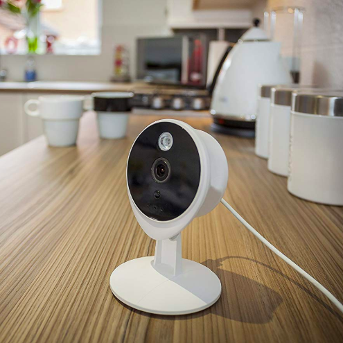 Smart Living Home View 720P IP Camera with Night Vision, built-in Microphone and Speaker