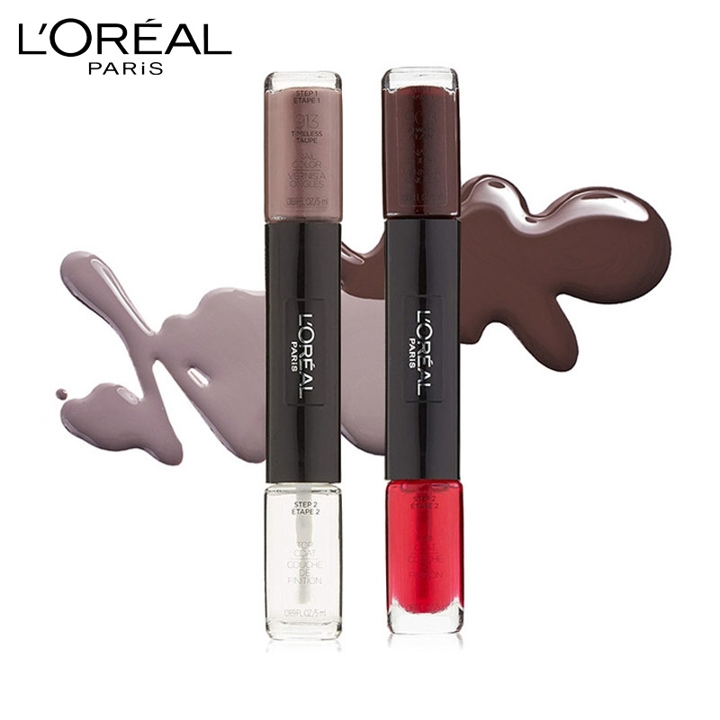 Set of 2 Infallible Nail Polish and Top Coat