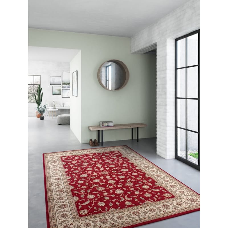 Burgundy Ivory Open Field