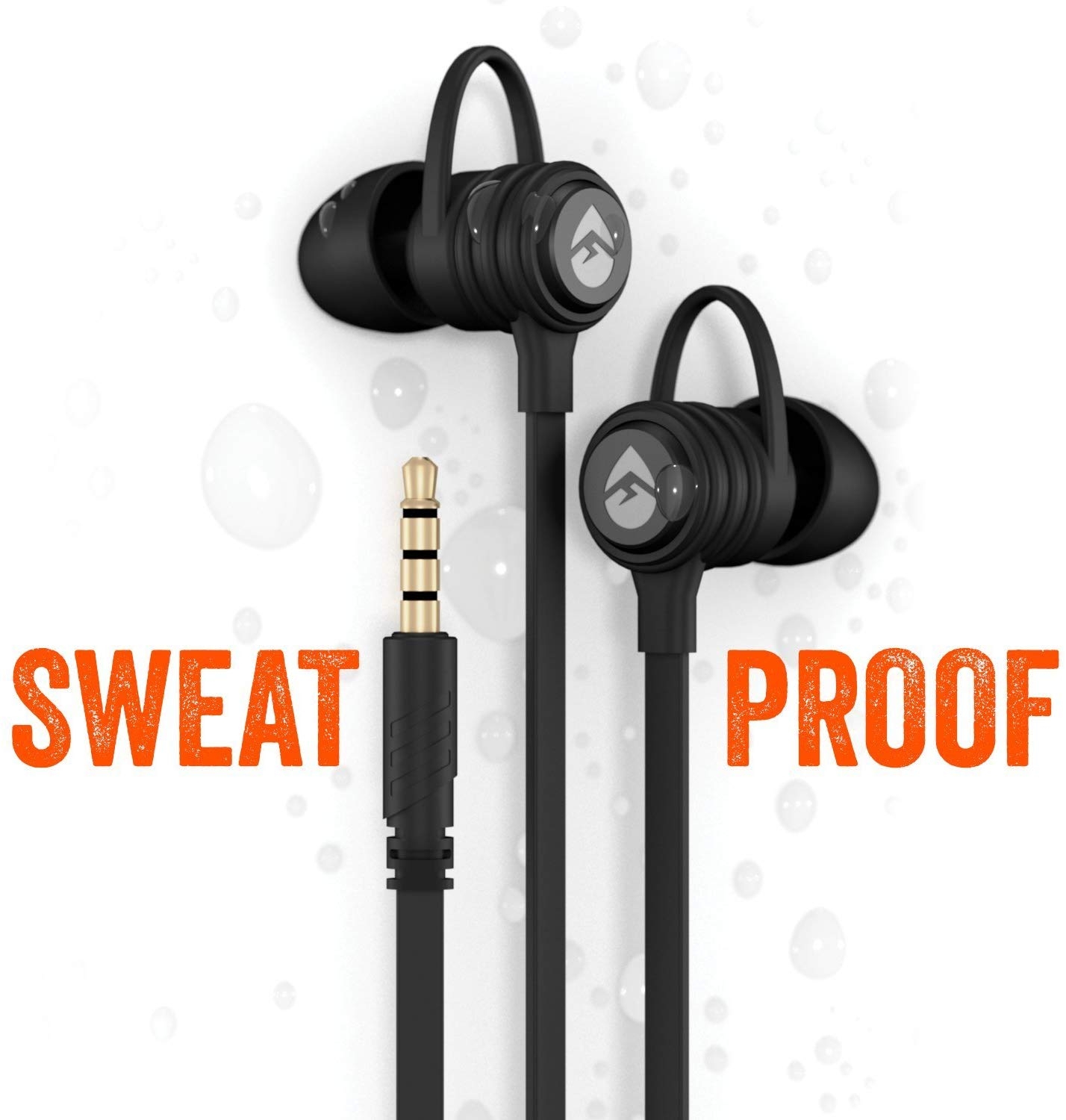 Pack of 2 CB10 Sweat Proof Wired Sport Buds