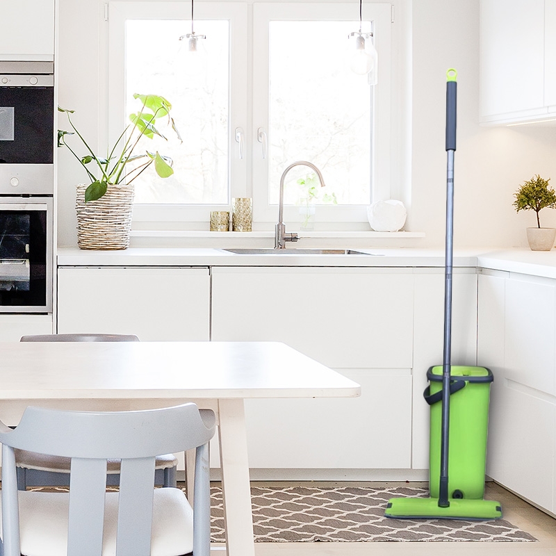 Wonder Mop With Microfibre Cloth Pad and Wash/Dry Bucket