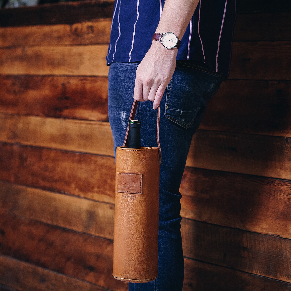 Leather Wine & Champagne Holder