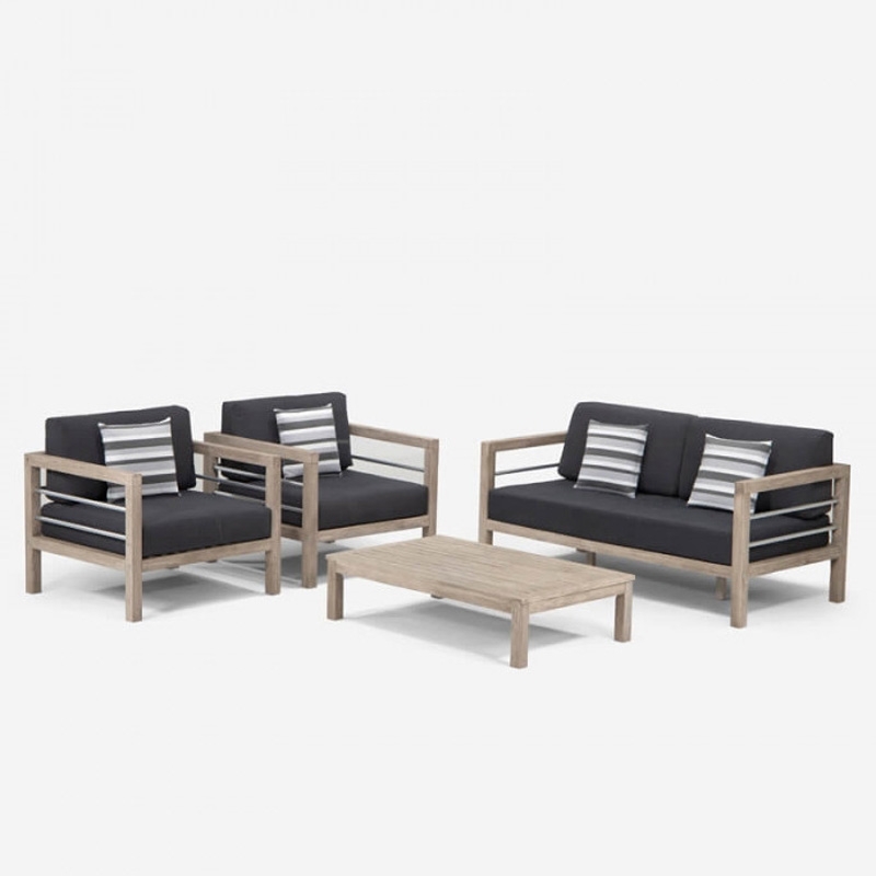 4 Piece Patio Lounge Set