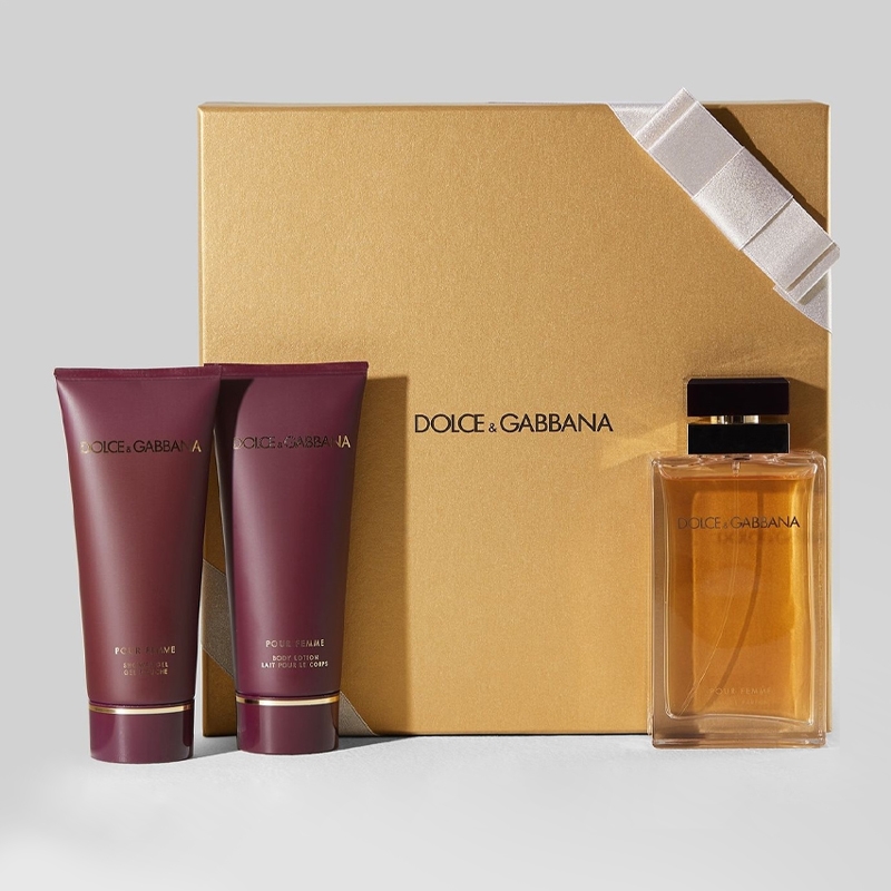 Pour Femme Intense Gift Set 100ml EDP + 100ml Body Lotion + 100ml Shower Gel