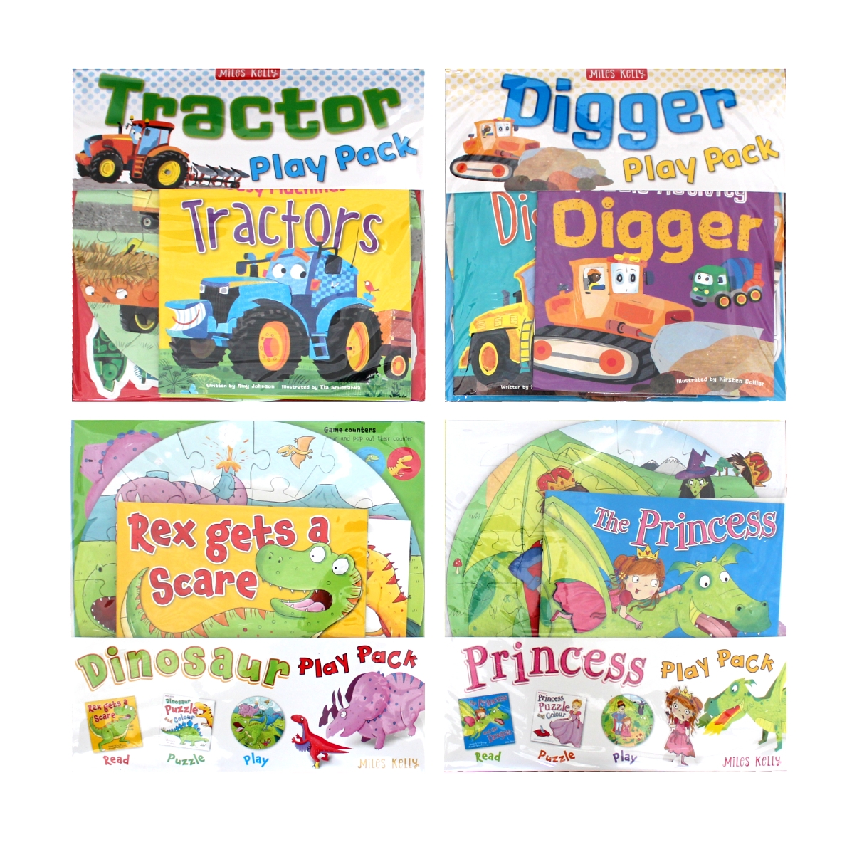 Play Pack Bundle (4 Packs including Books and Jigsaw Puzzles)