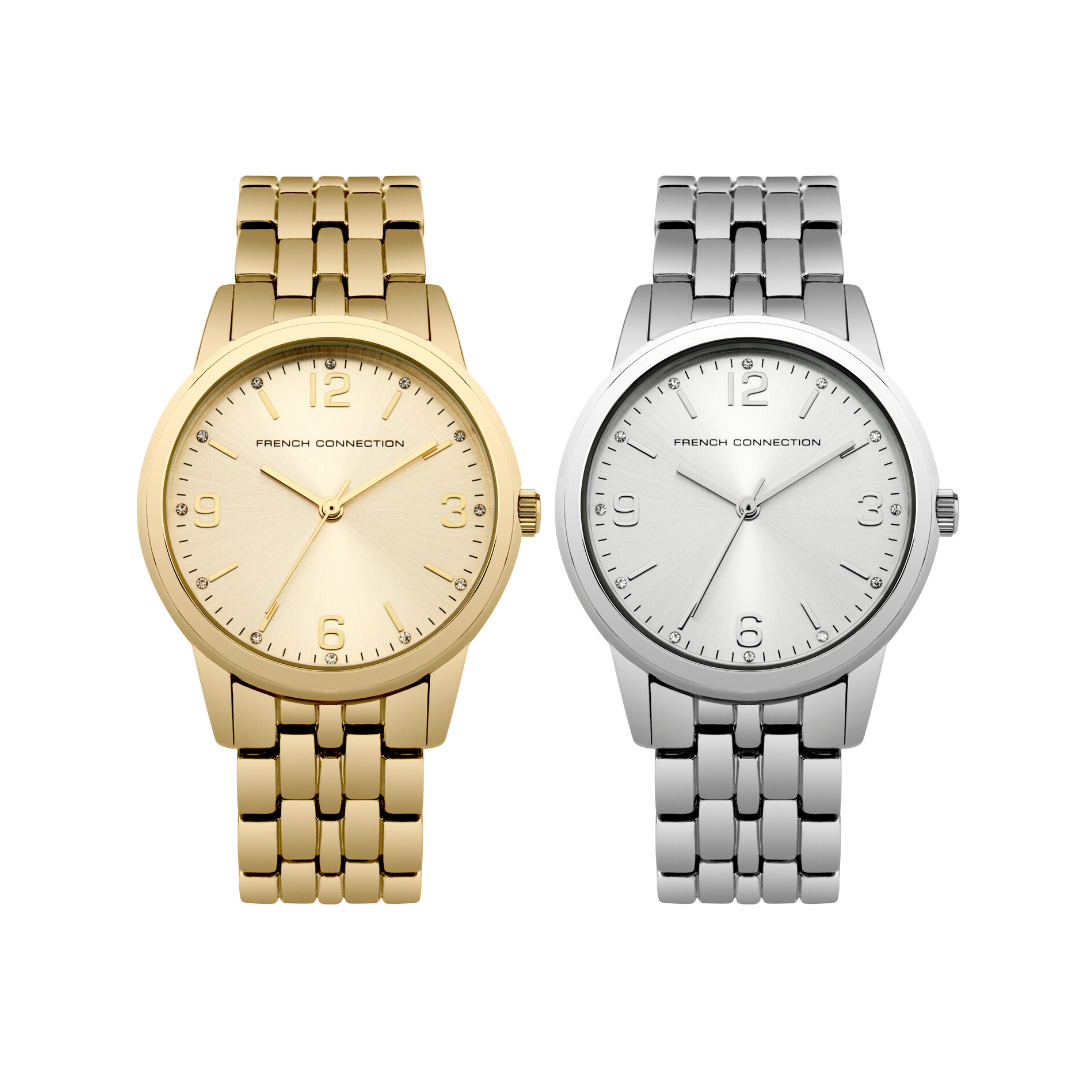 Ladies Stainless Steel Watch with Crystals