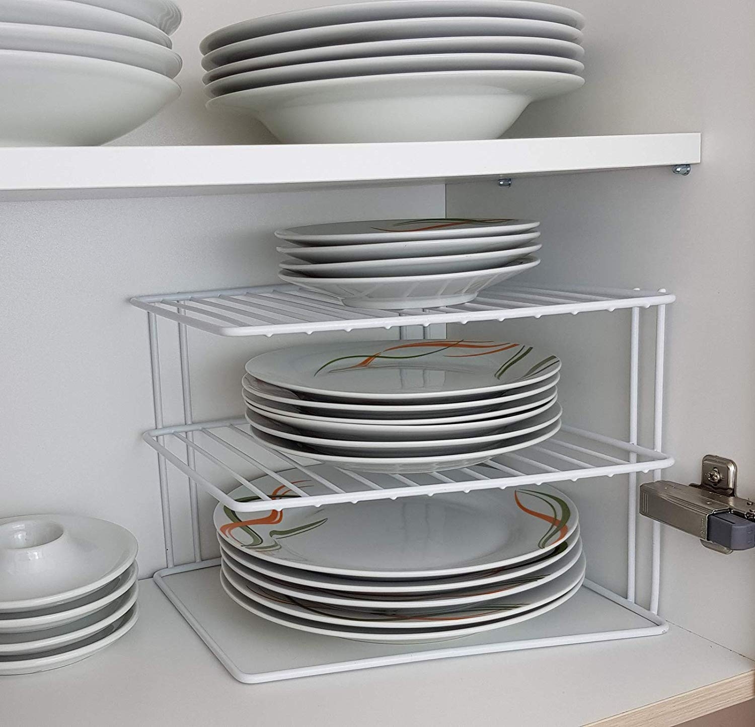 Kitchen Plate Corner Rack for Increased Storage