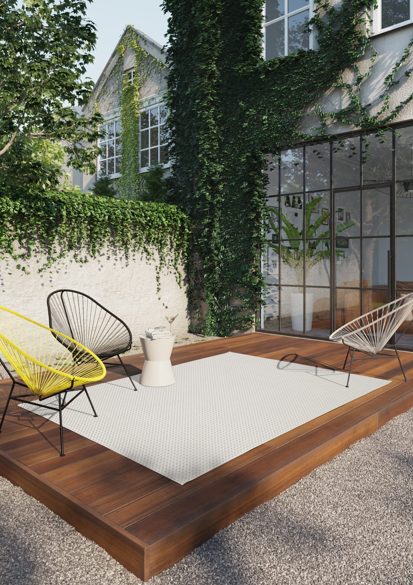 Ivory Silver (Basket Weave)