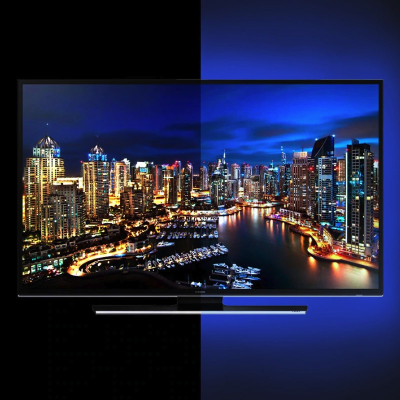 Multi-Colour LED TV Strip Light with Remote