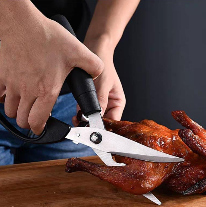 Dual-Purpose Stainless Steel Kitchen Shears