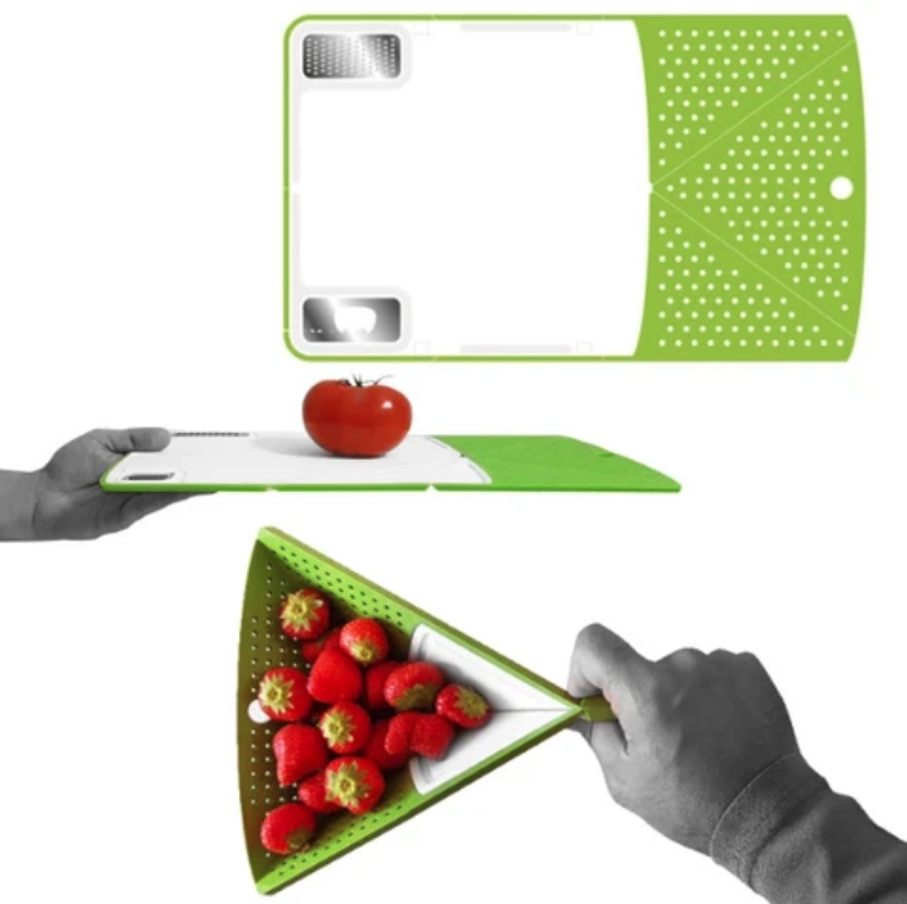 Multi-Functional Origami Non-Slip Chopping Board