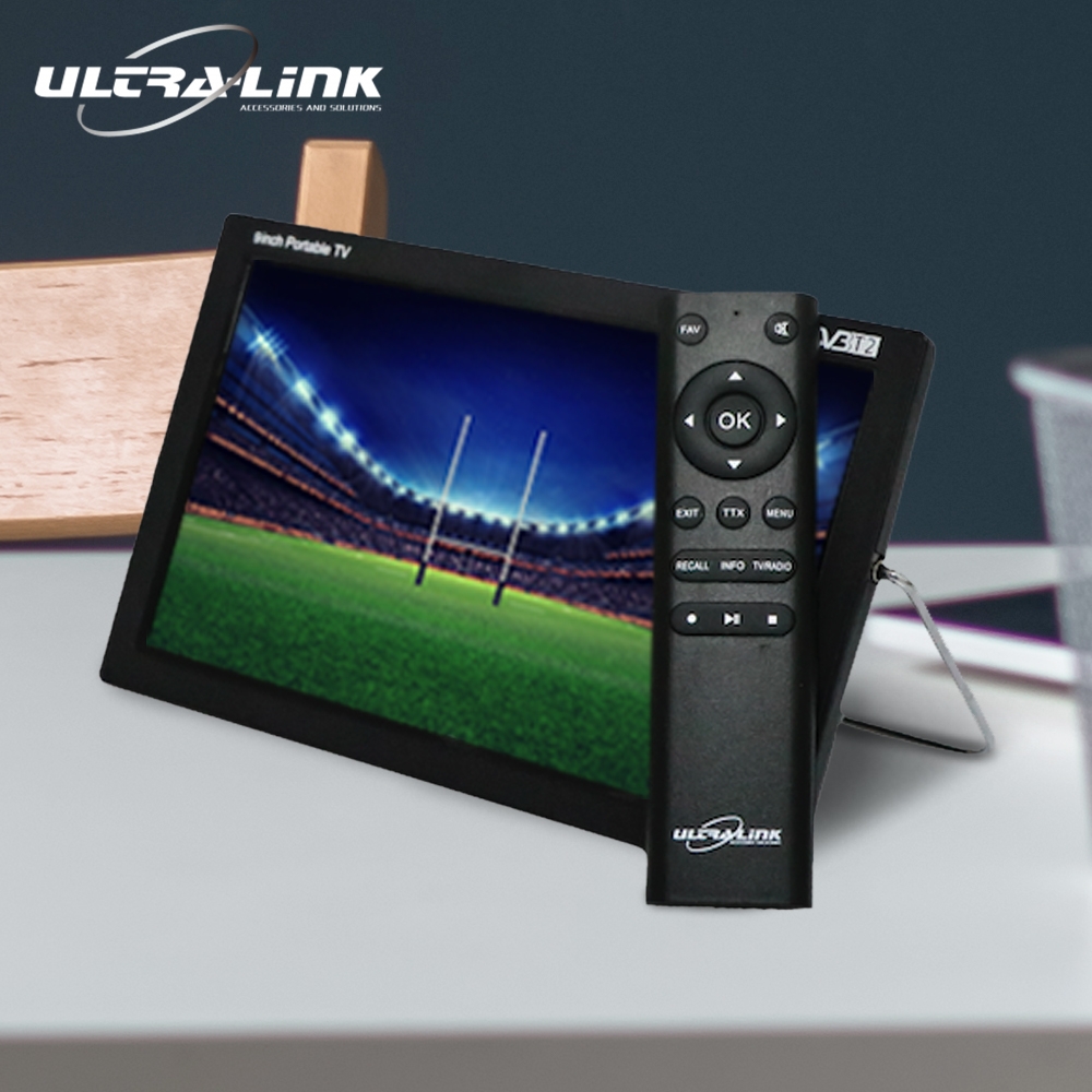 9" Portable TV & USB Media Player with Remote