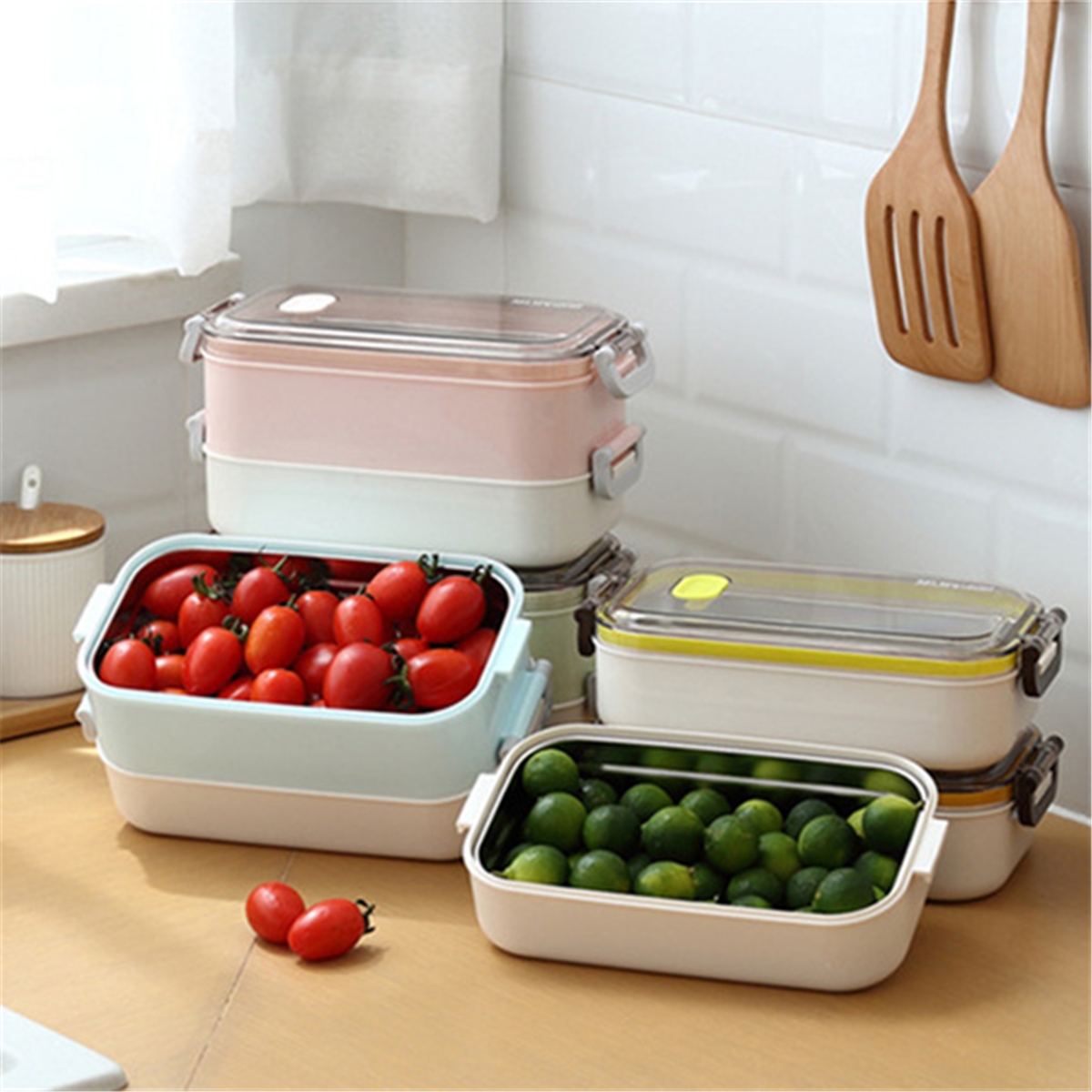 Triple Layer Stainless Steel Thermal Insulated Lunch Box Set
