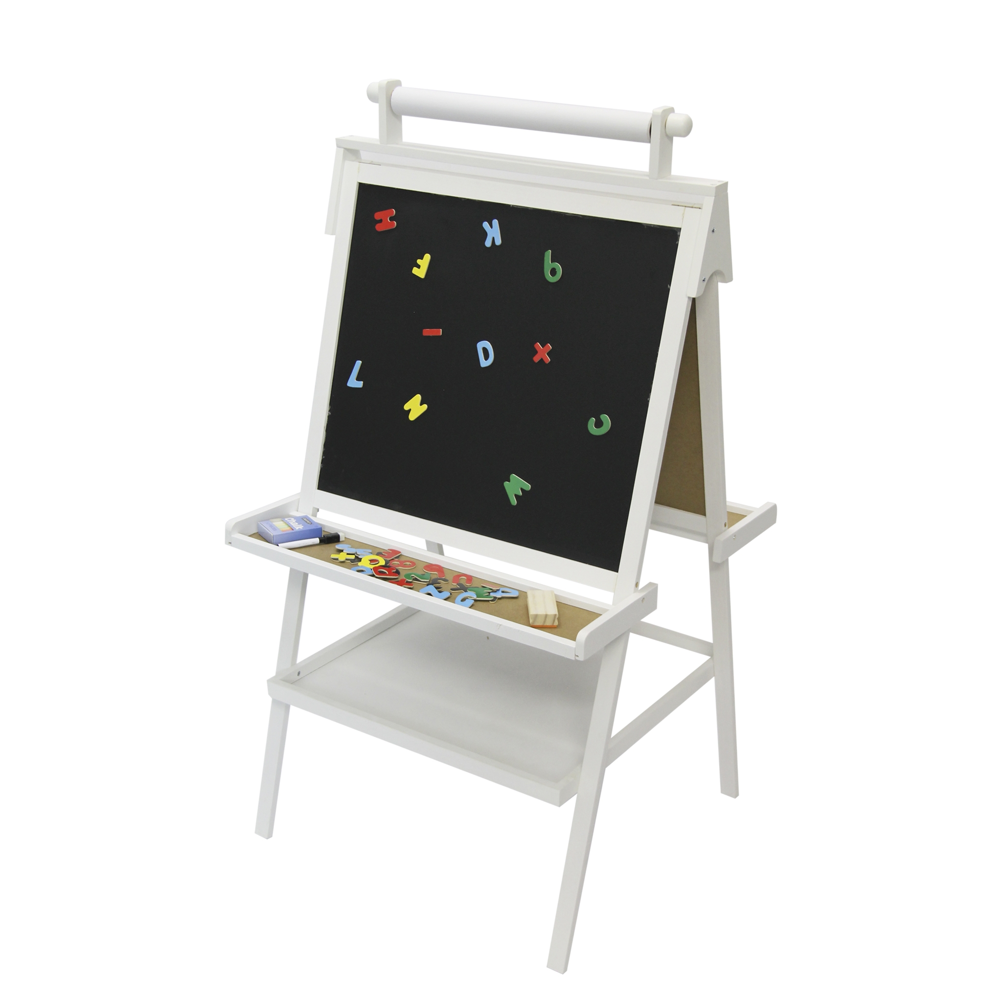 Kids White Deluxe Easel