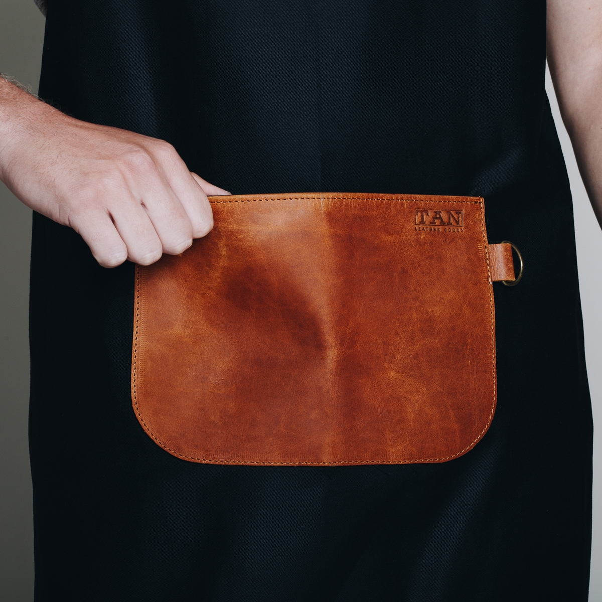 Polly Cotton & Leather Apron