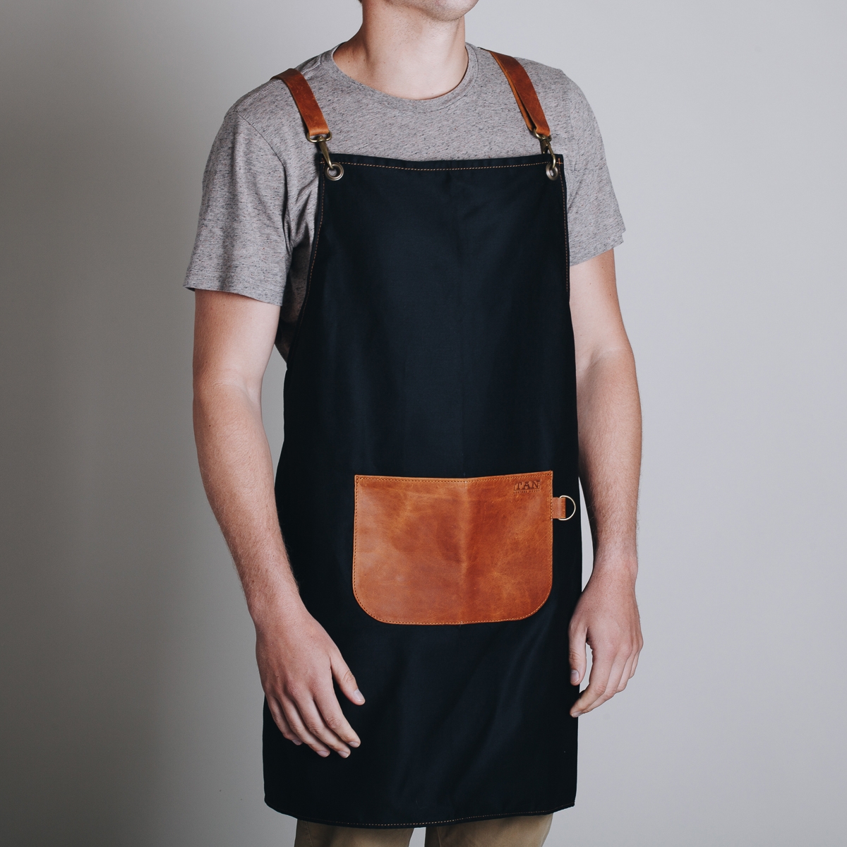 Polly Cotton & Leather Apron