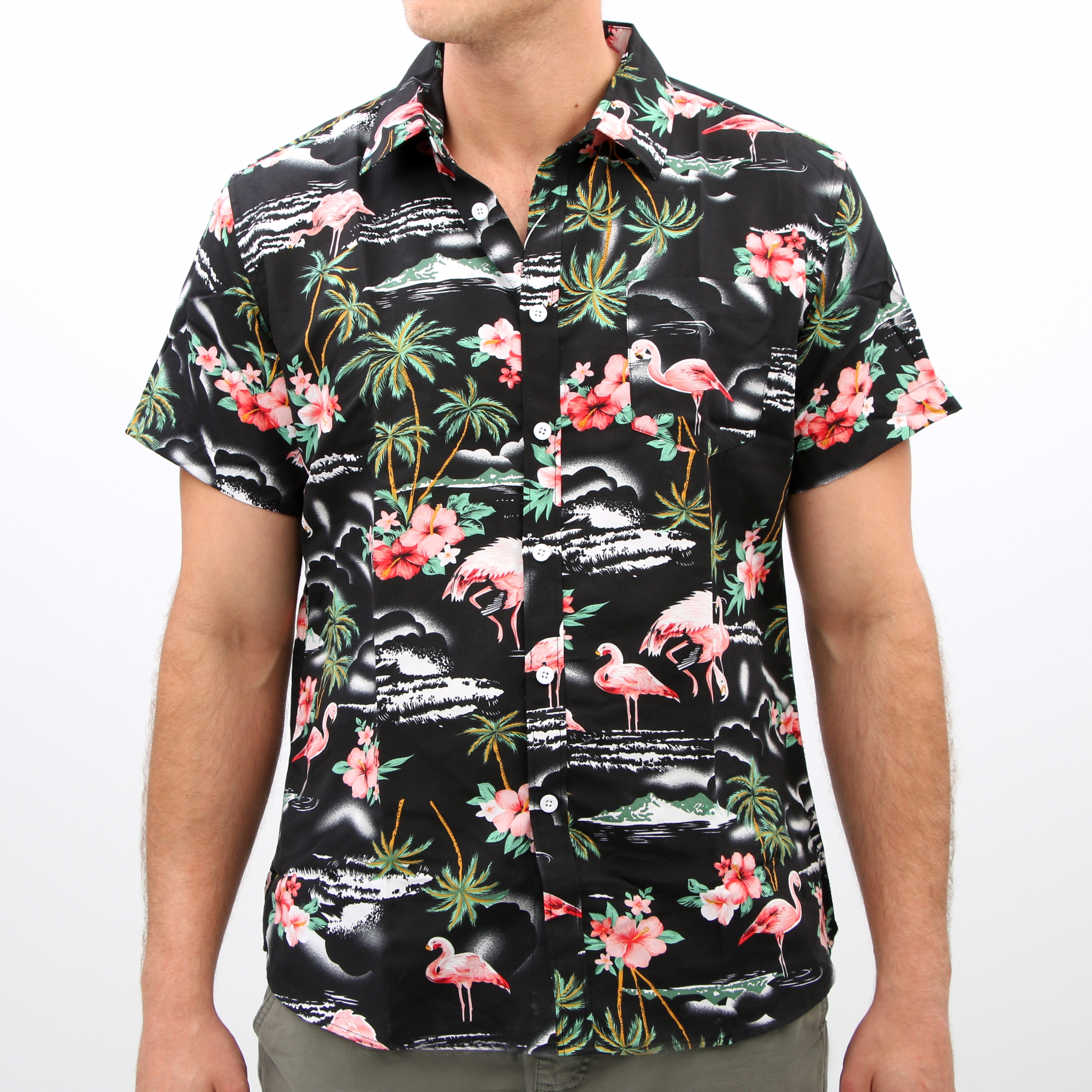 Tropical Flamingo Black (Front)