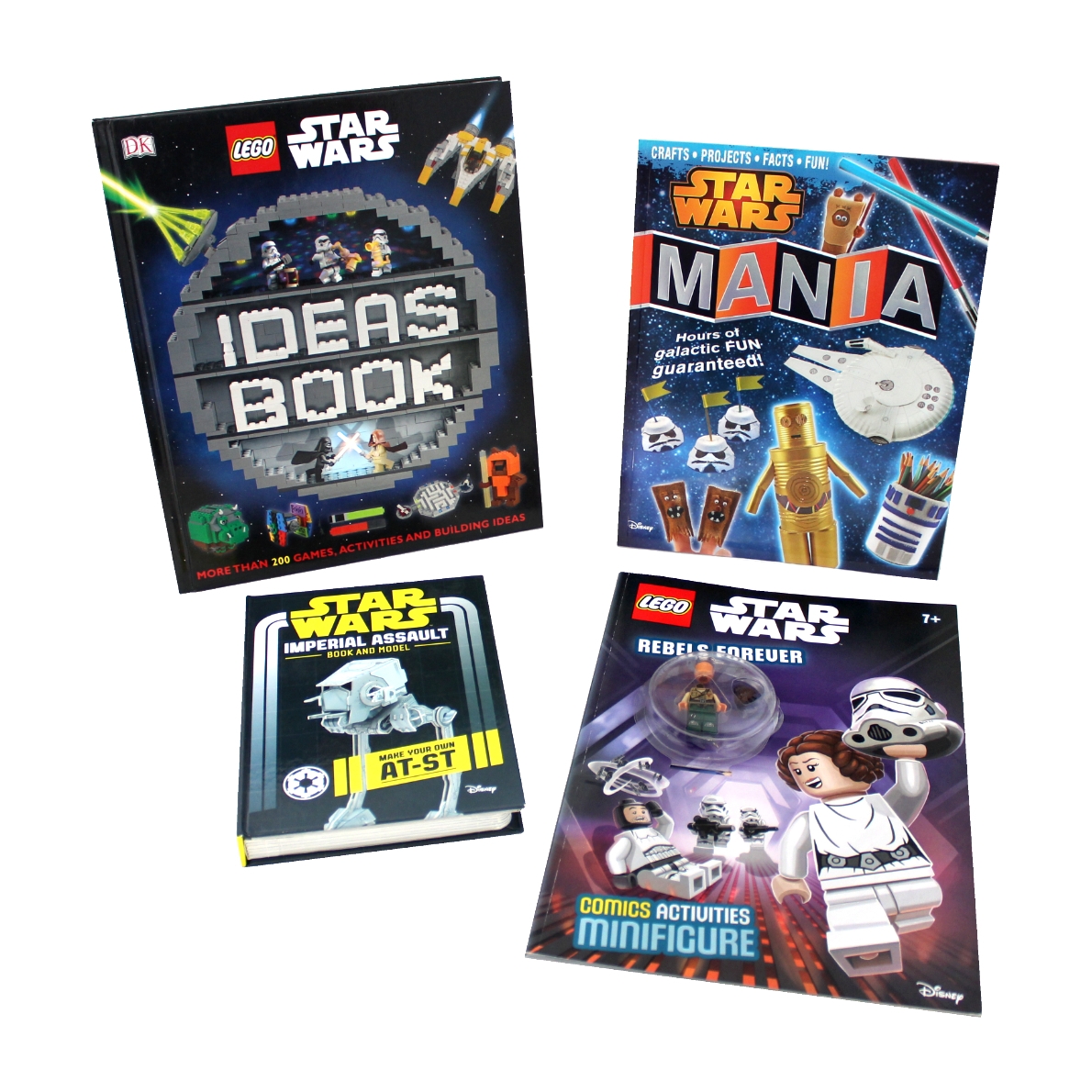Star Wars Book Set with Minifigure (4 Books)