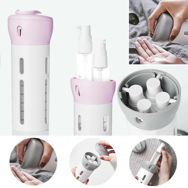 4-in-1 Reusable Travel Dispenser