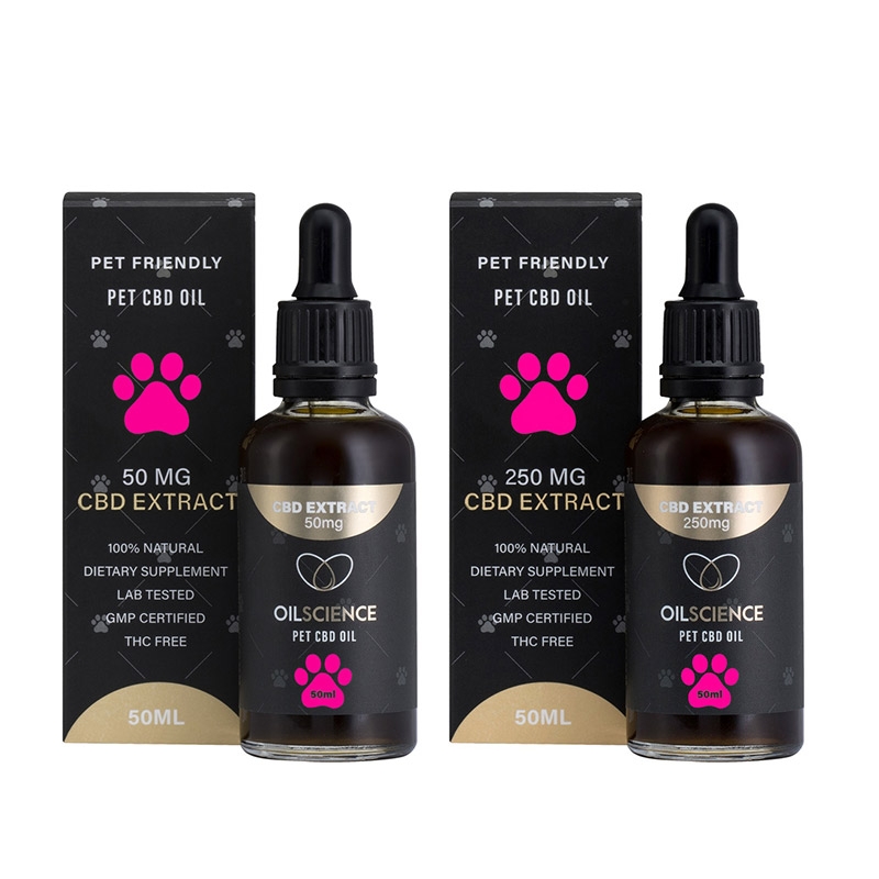 50mg or 250mg Pet CBD Oil Drops- 50ml Tincture