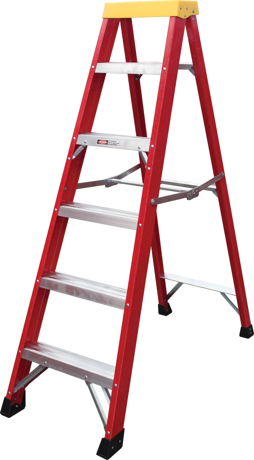 6, 8 and 10 Step Fibreglass Ladders