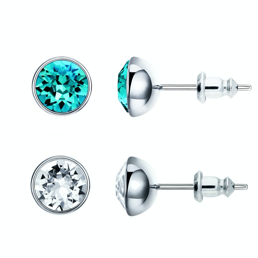 Light Turquoise & Clear