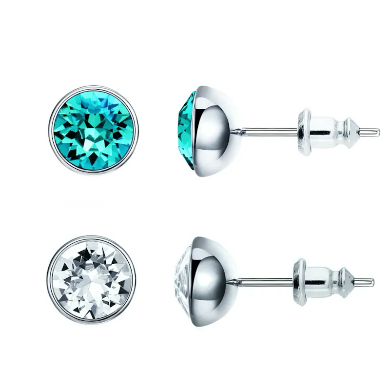 Light Turquoise & Clear