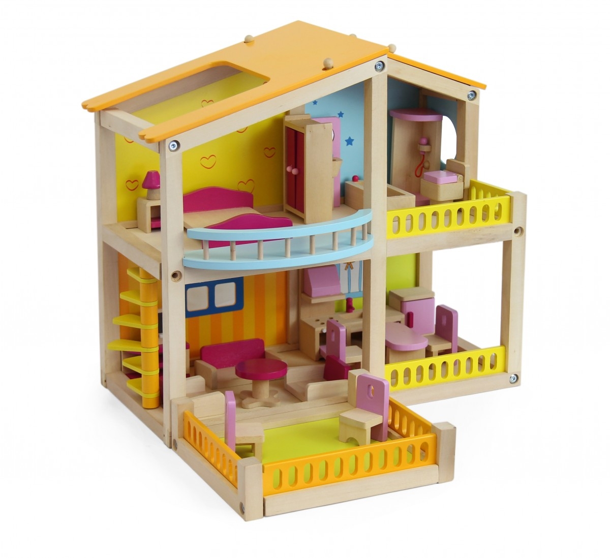 Wooden Art Deco Doll House