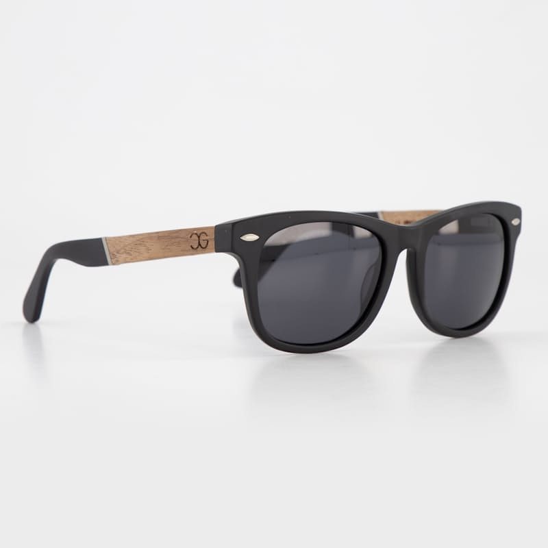 Matte Black/Walnut Wood Frame